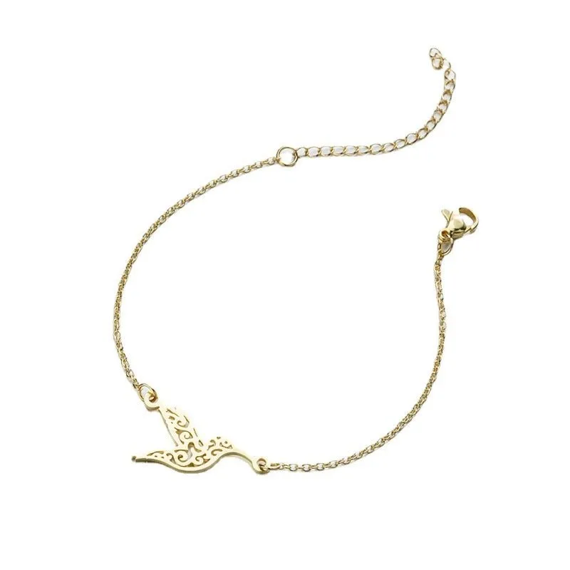Rafini Golden Bird brățară placată aur 18K