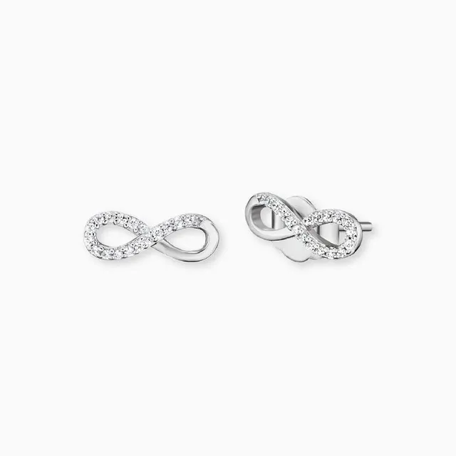 Engelsrufer Infinity cercei stud argint zirconia