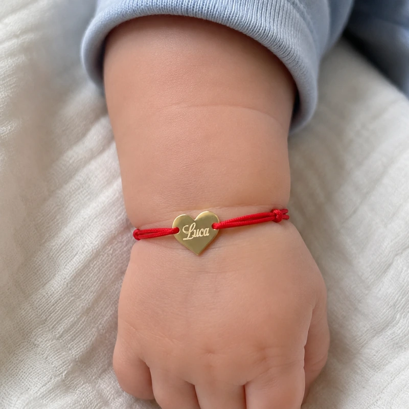 Margeluta.dincristal Inimioara bratara aur 14K personalizata