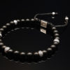 DualStax Onix Matt 6mm brățară onix mat reglabilă