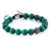 DualStax Malachit Natural bratara verde 6 mm