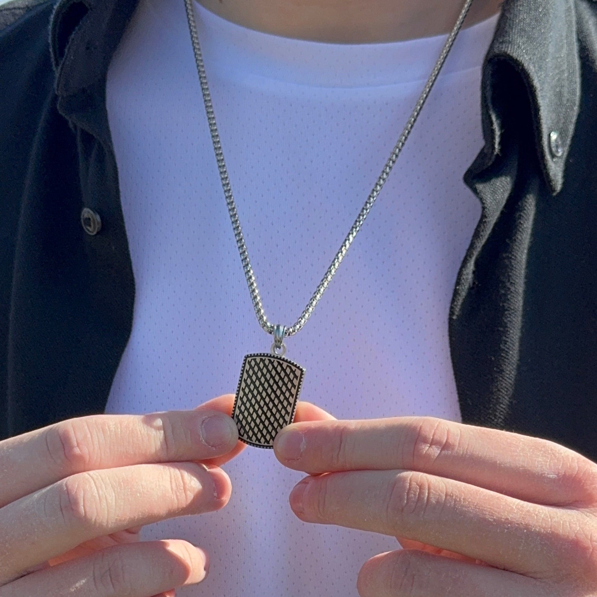 Frank 1967 Locket Pendant colier medalion otel