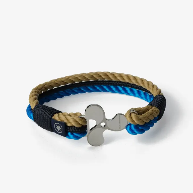 Old Skipper Electric Tide bratara snur albastru elice