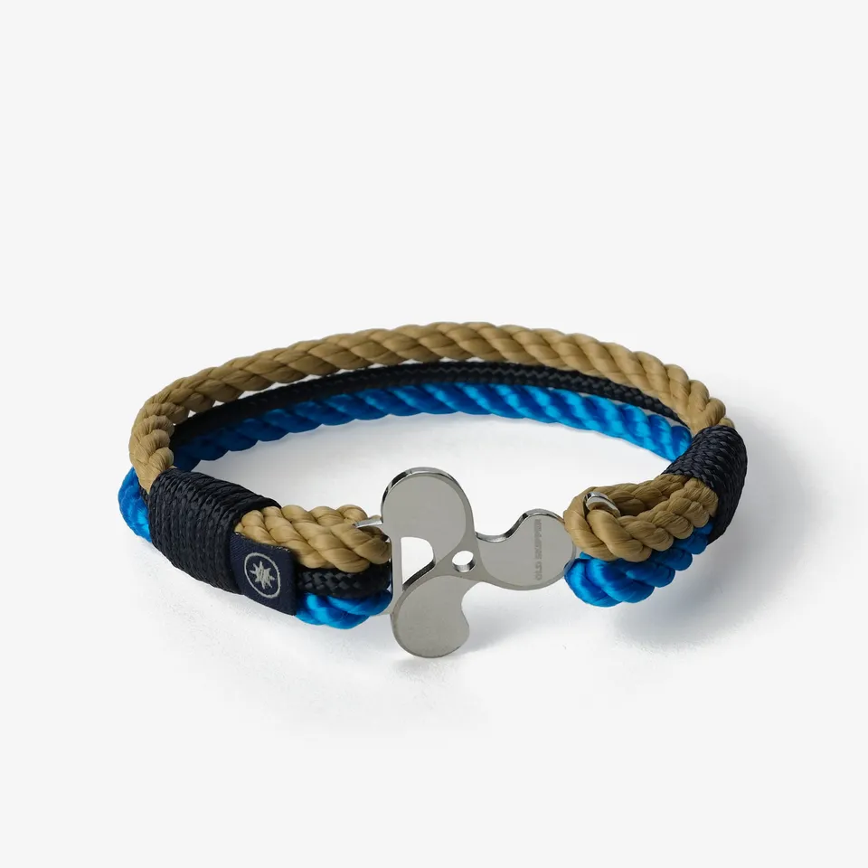 Old Skipper Electric Tide bratara snur albastru elice