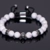 Dualstax Silver Howlite bratara howlit argint 925 reglabila