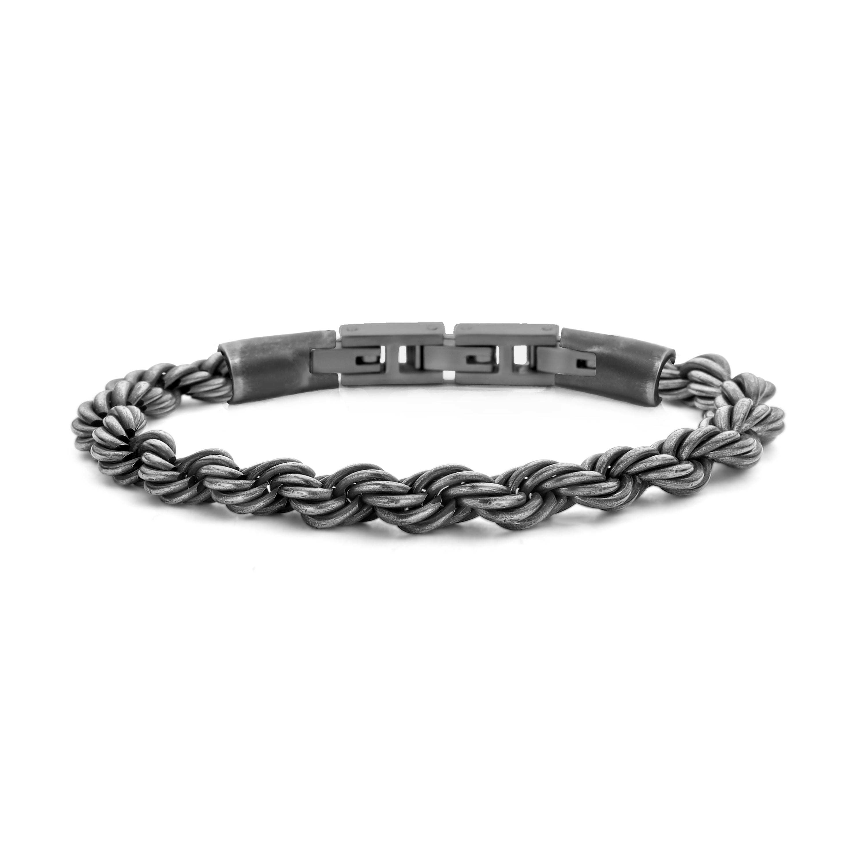 Frank 1967 Wire bratara barbati otel negru rigida