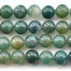 Dualstax Agat Moss brățară unisex agat verde reglabilă