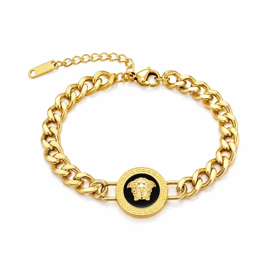 Bratara Rafini Imperial Medusa reglabila aur 18K