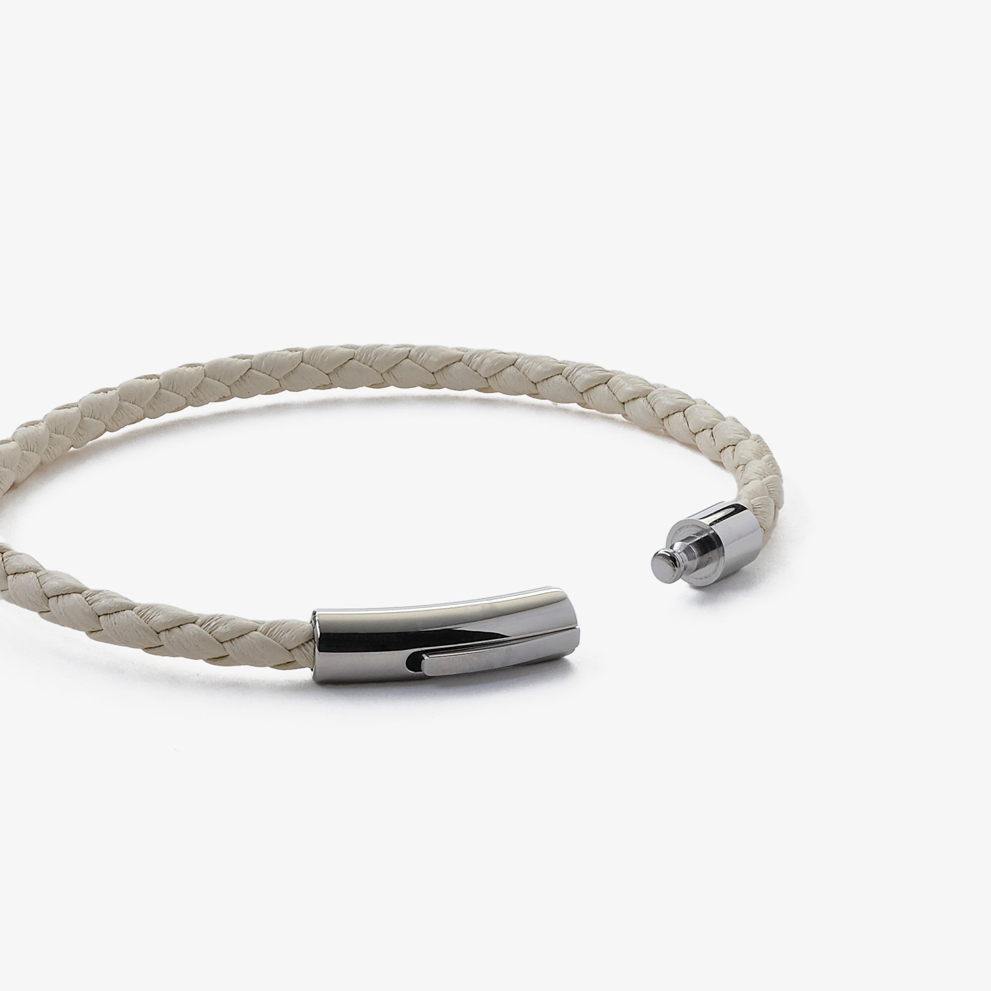 Old Skipper NPRBLB-832-TUBE-SILVER brățară deluxe piele