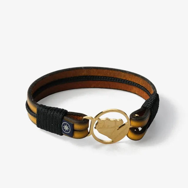 Old Skipper Royal Bee brățară piele galben-negru