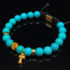 Dualstax Golden Turcuaz bratara 8 mm turcoaz