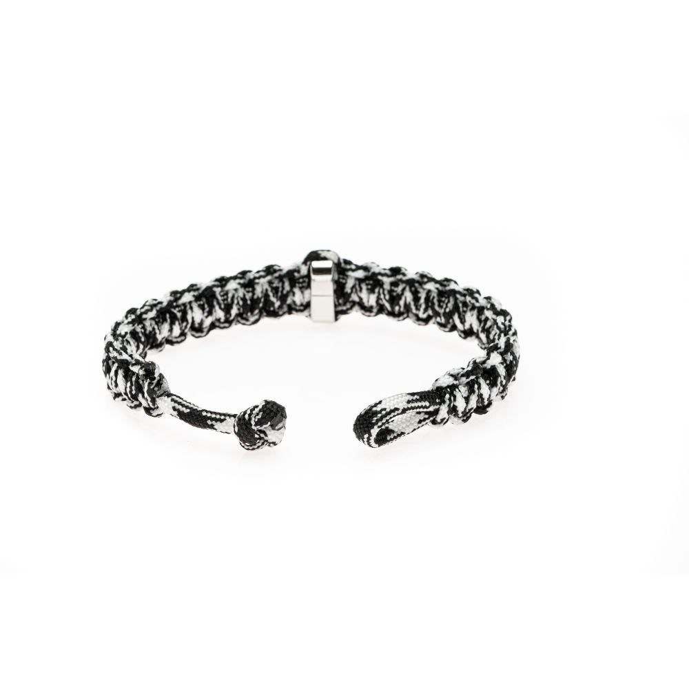 CrisFeather Duo Knot brățară paracord neagră