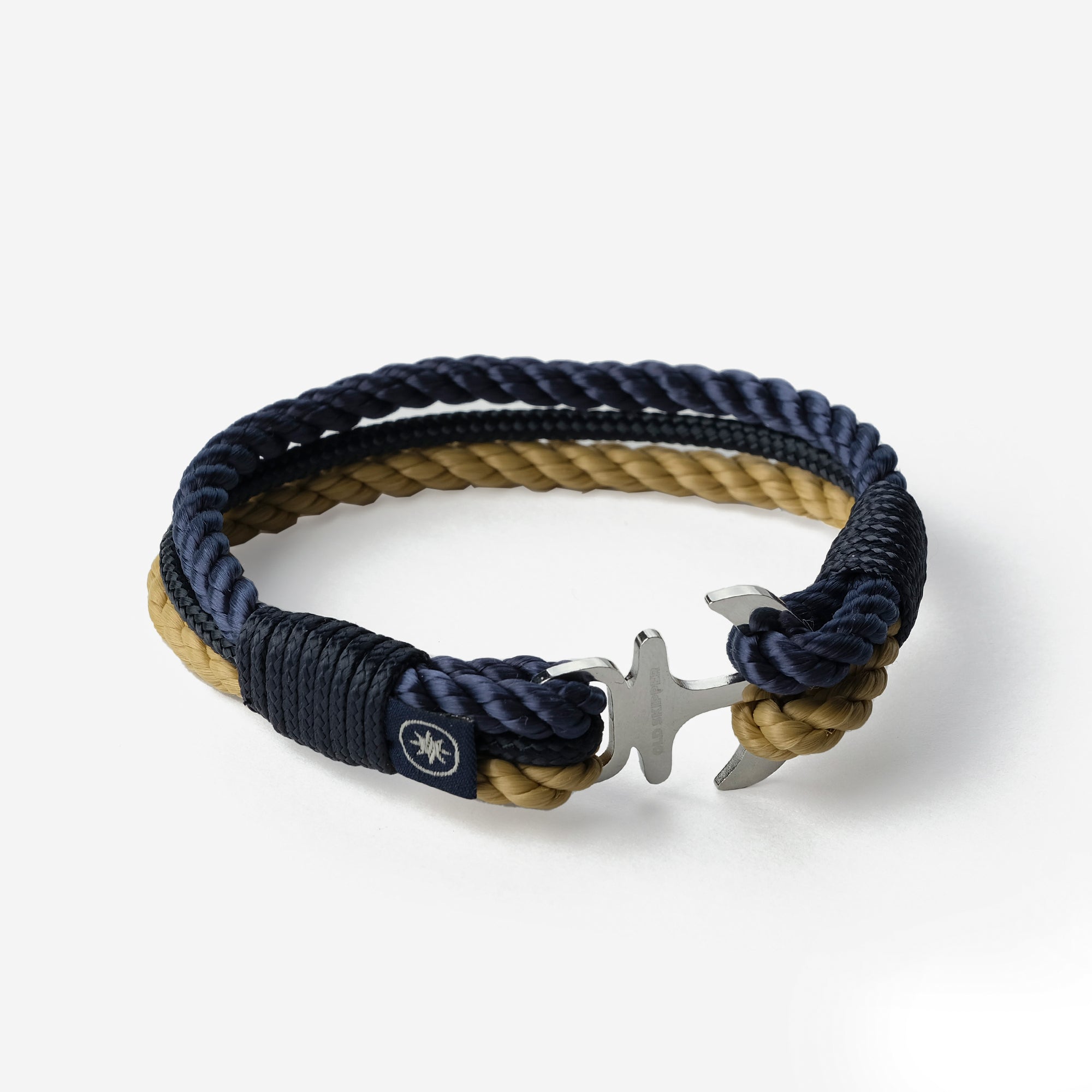Old Skipper True North Explorer brățară funie elice bleumarin-bej