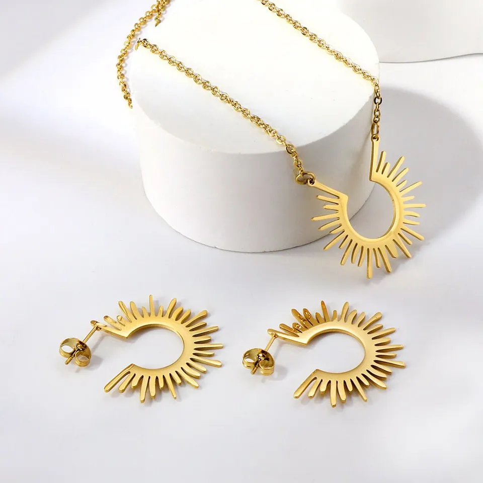 Rafini Gold Sun set bijuterii placat aur