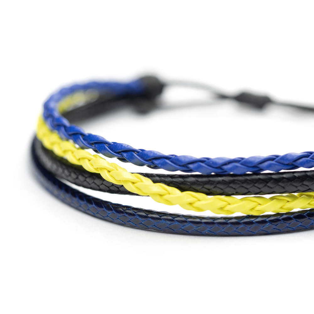 CrisFeather Jeans Choice brățară piele albastru