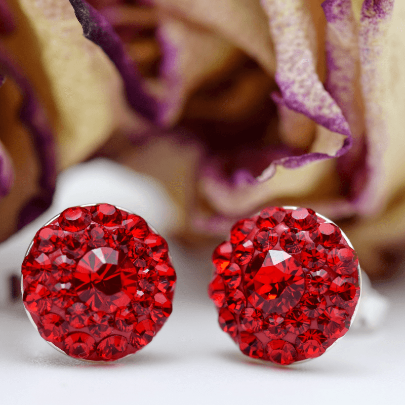 Chaton Ball All Red set cercei surub pandantiv argint rosu