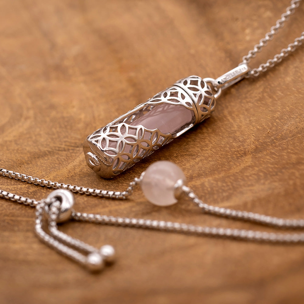 Engelsrufer Powerful Stone Bratara Argint Cuart Roz