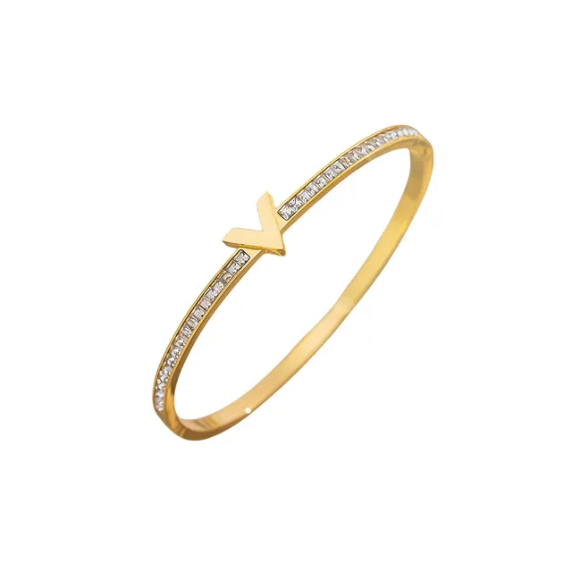 Rafini Royal V bratara reglabila placata aur 18K