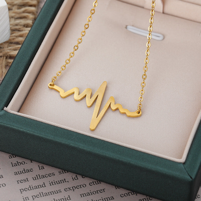 Rafini Heartbeat Gold lantisor inima aur 18k