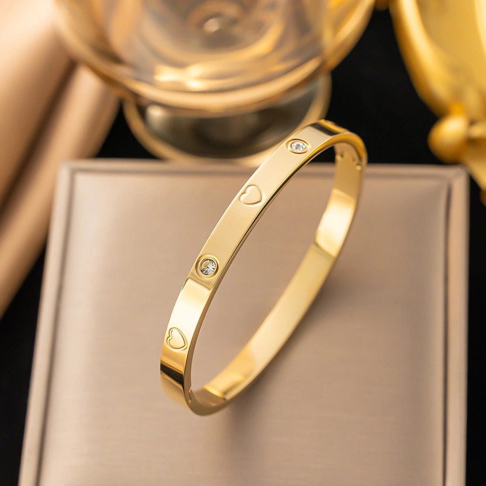 Rafini Amira Gold brățară aurie oțel