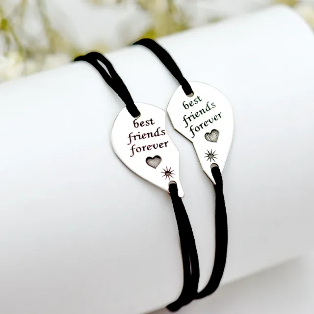 Margeluta Best Friends Forever set brățări argint inimă