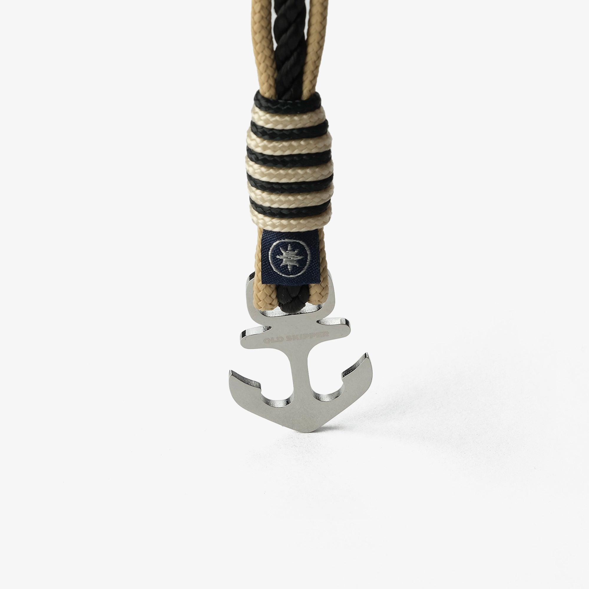 Old Skipper Coastal Harmony brățară Anchor bej-negru