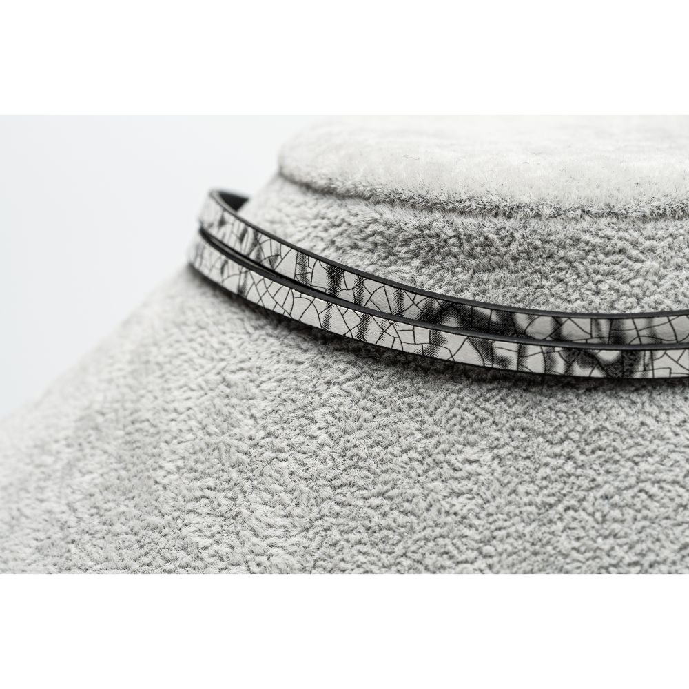 CrisFeather Winter White set choker + brățară negru