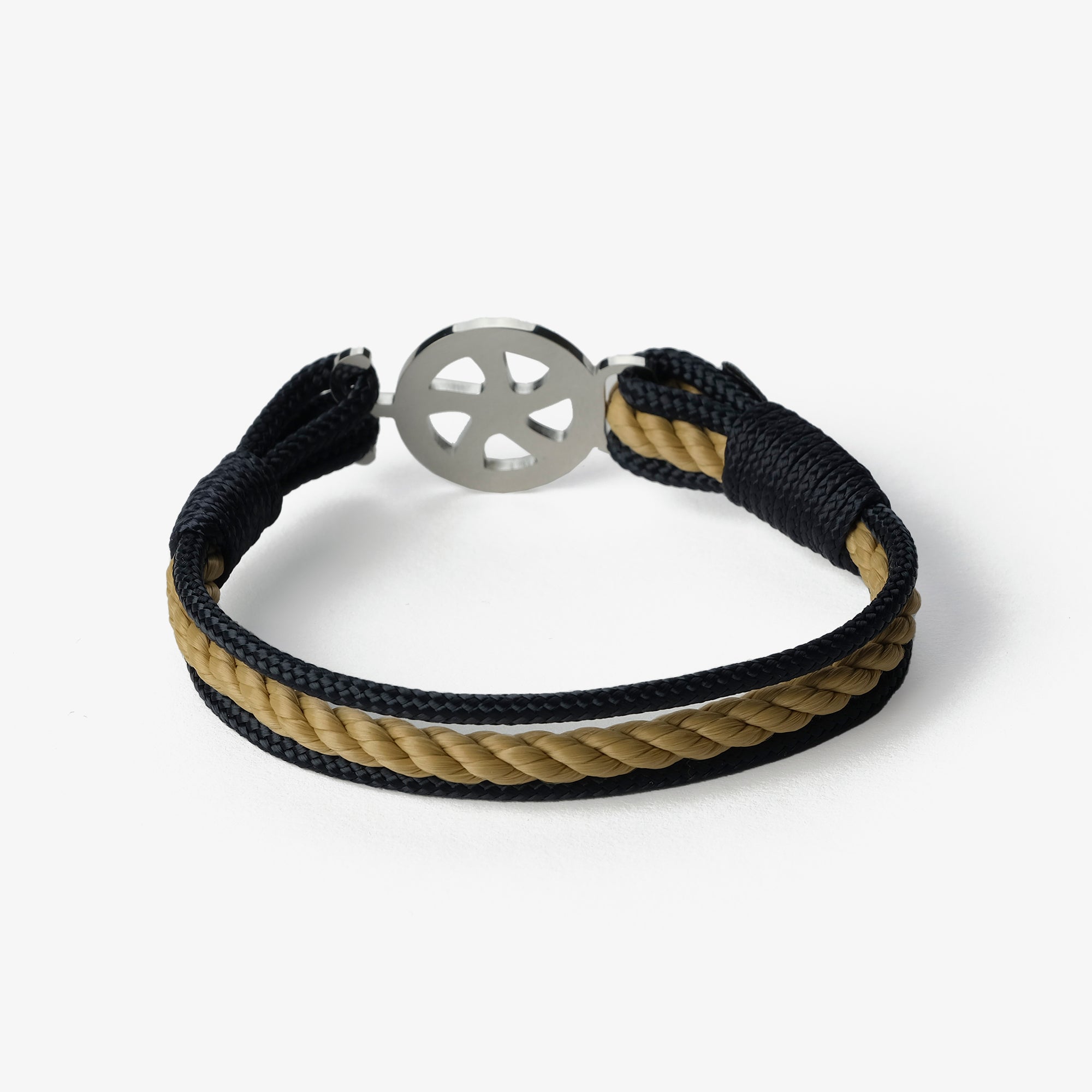 Old Skipper Blackened Waves bratara sfoara bleumarin-bej
