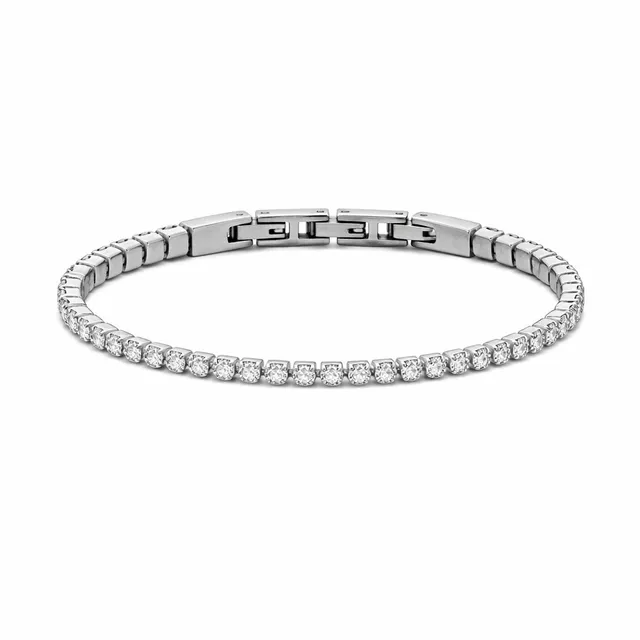 Frank 1967 Tennis brățară zirconia oțel 3mm