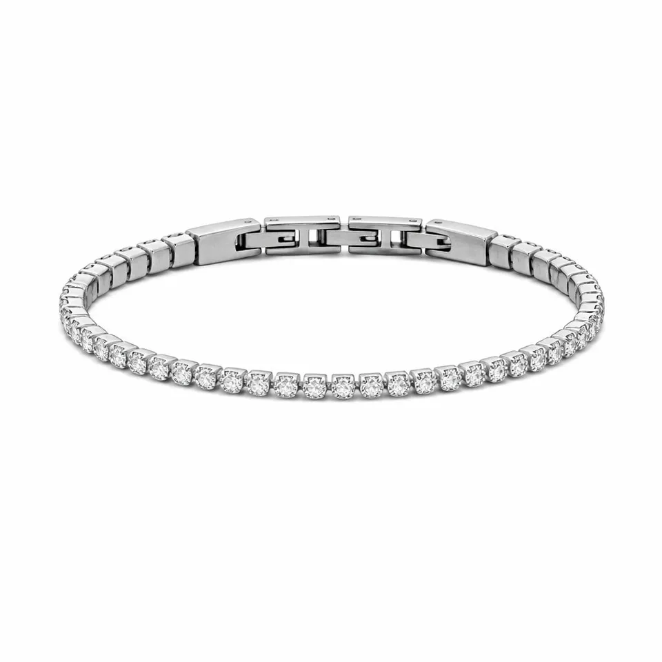 Frank 1967 Tennis brățară zirconia oțel 3mm