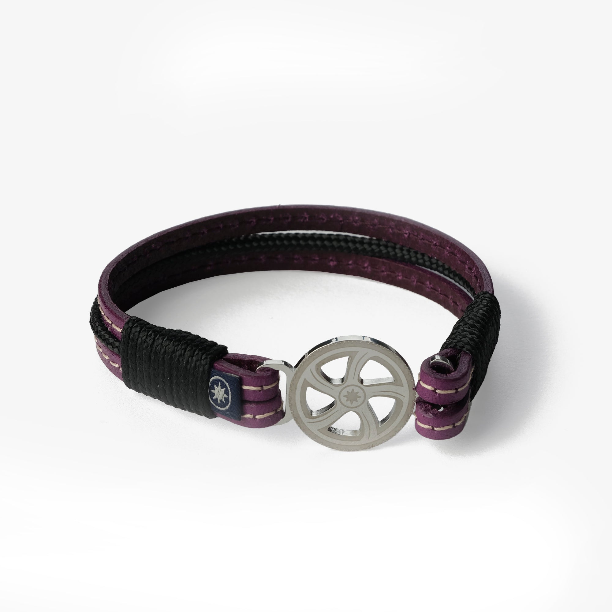 Old Skipper Plum Dream bratara piele mov cal