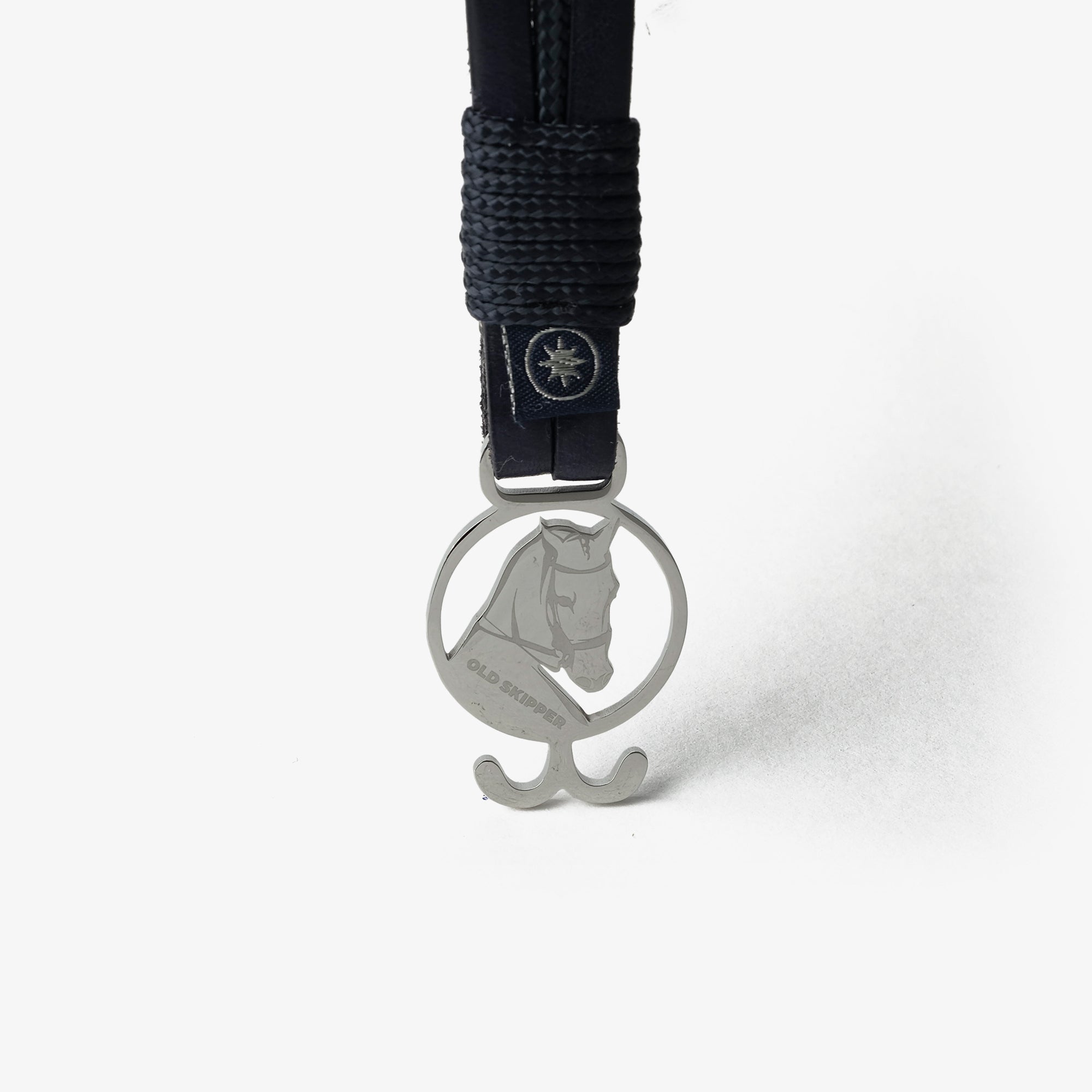 Old Skipper Sailor's Solace bratara piele cal bleumarin