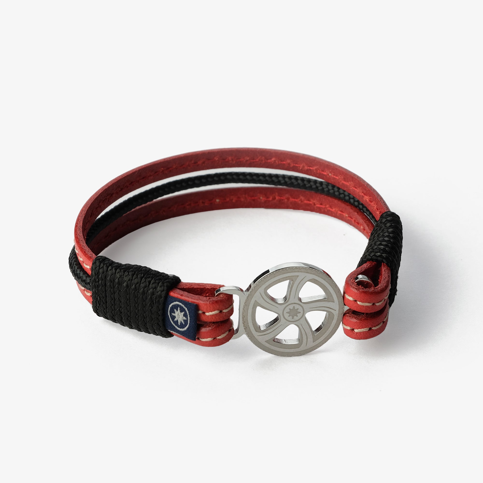Old Skipper Crimson Tide brățară piele roșie cal
