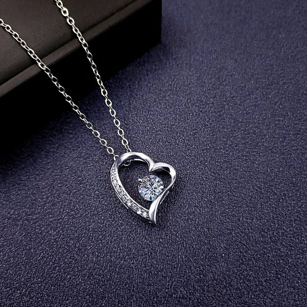 Rafini Twinkle Heart Silver lănțișor reglabil