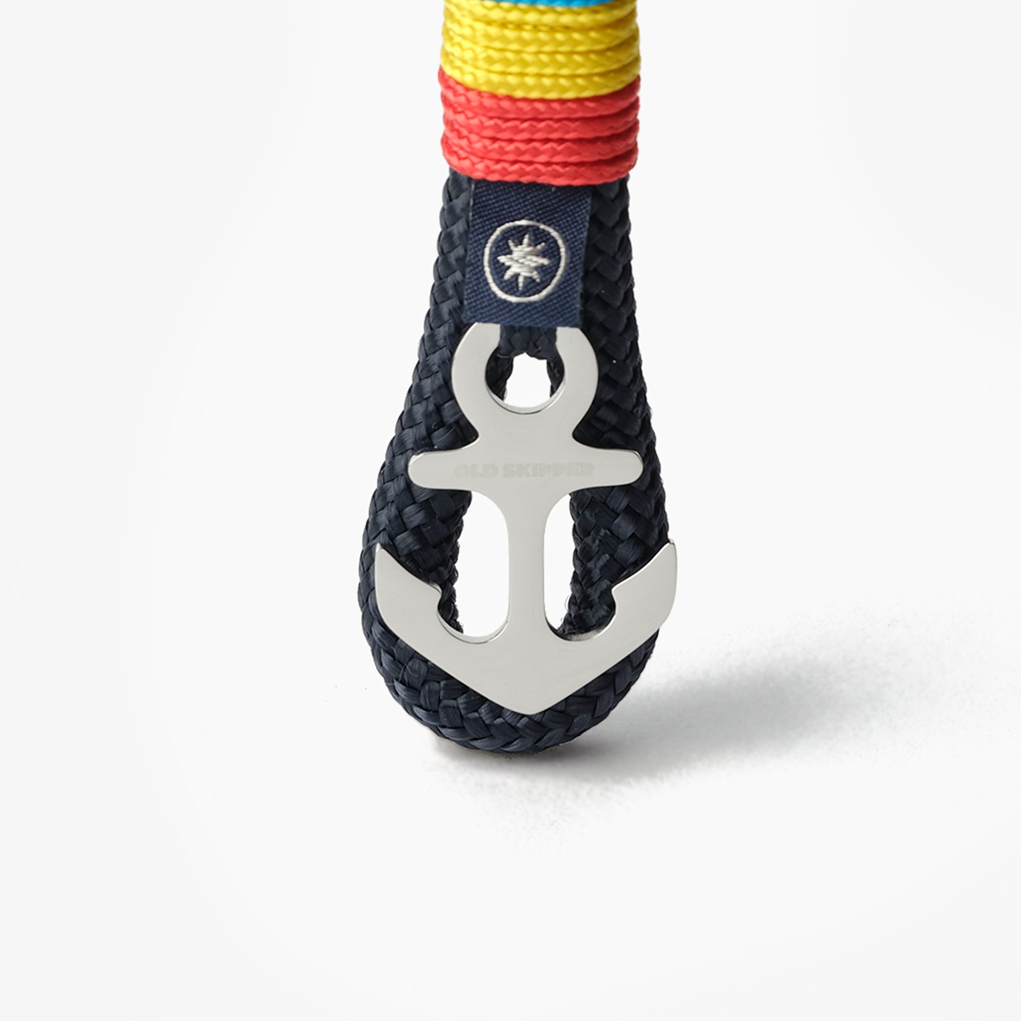 Old Skipper Black Sea Anchor breloc șnur tricolor