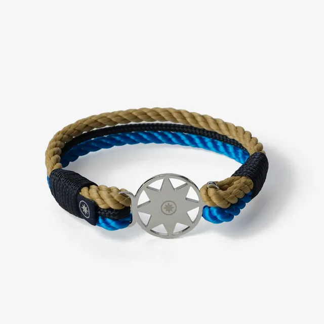 Old Skipper Electric Tide brățară funie bej stea nordică