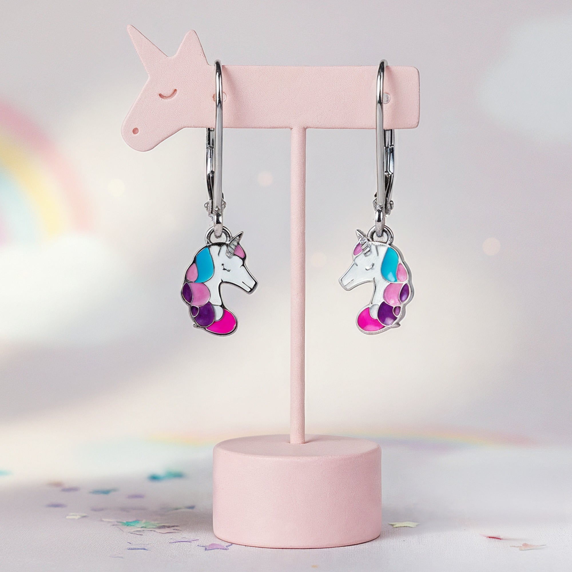 Cercei Engelsrufer Herzengel Einhorn unicorn emaille copii