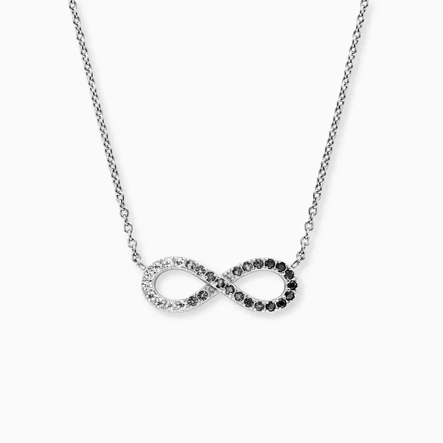 Engelsrufer Infinity colier argint cu zirconia multicolor