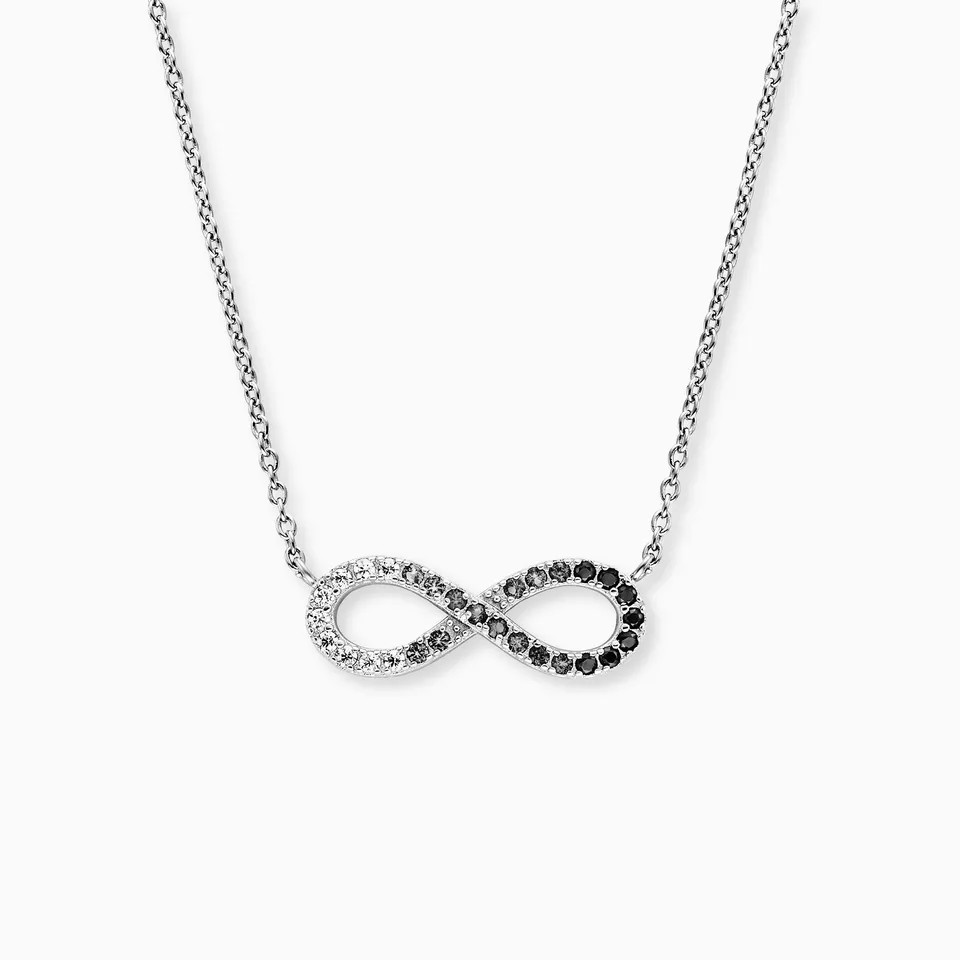 Engelsrufer Infinity colier argint cu zirconia multicolor