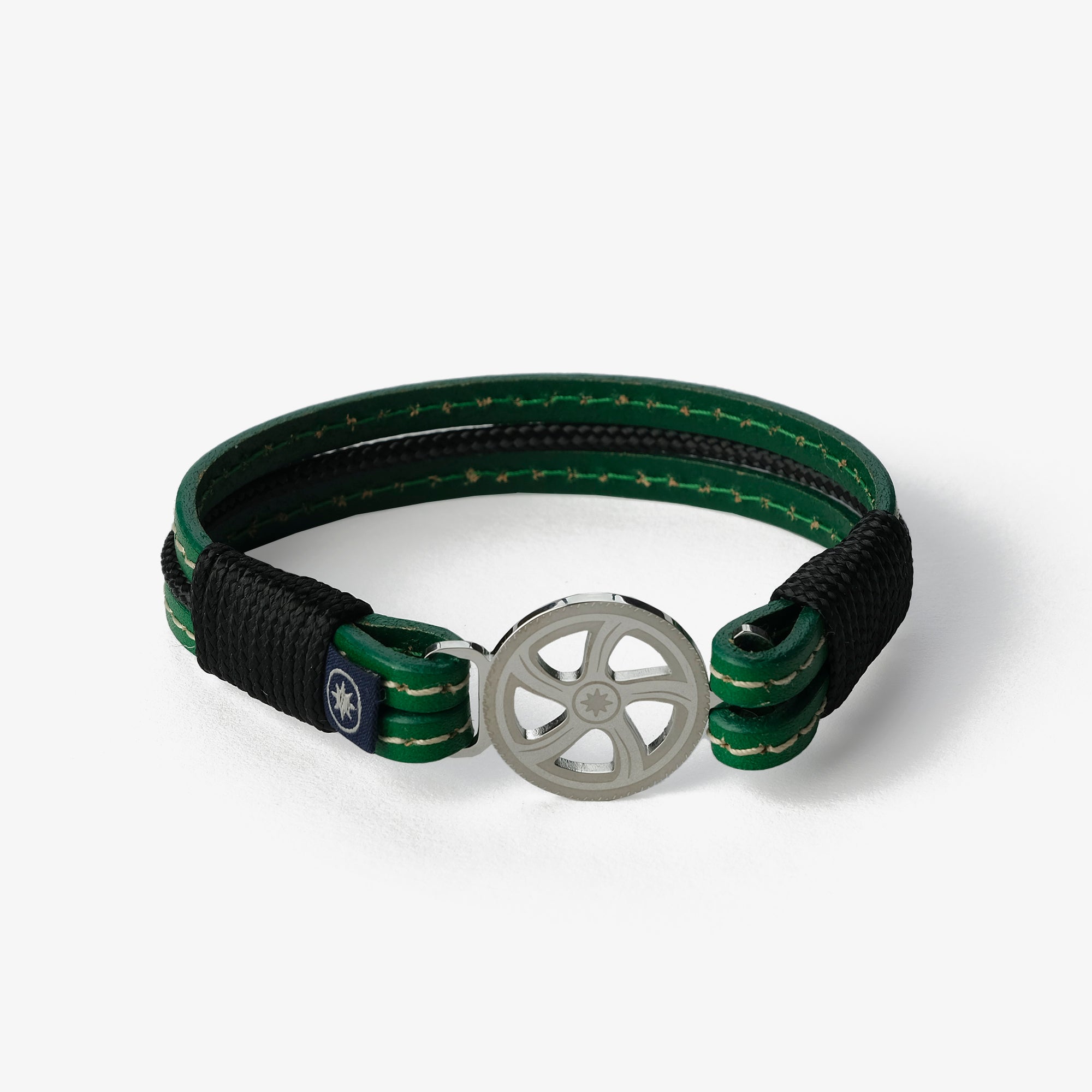 Old Skipper Green Fusion brățară piele verde cal