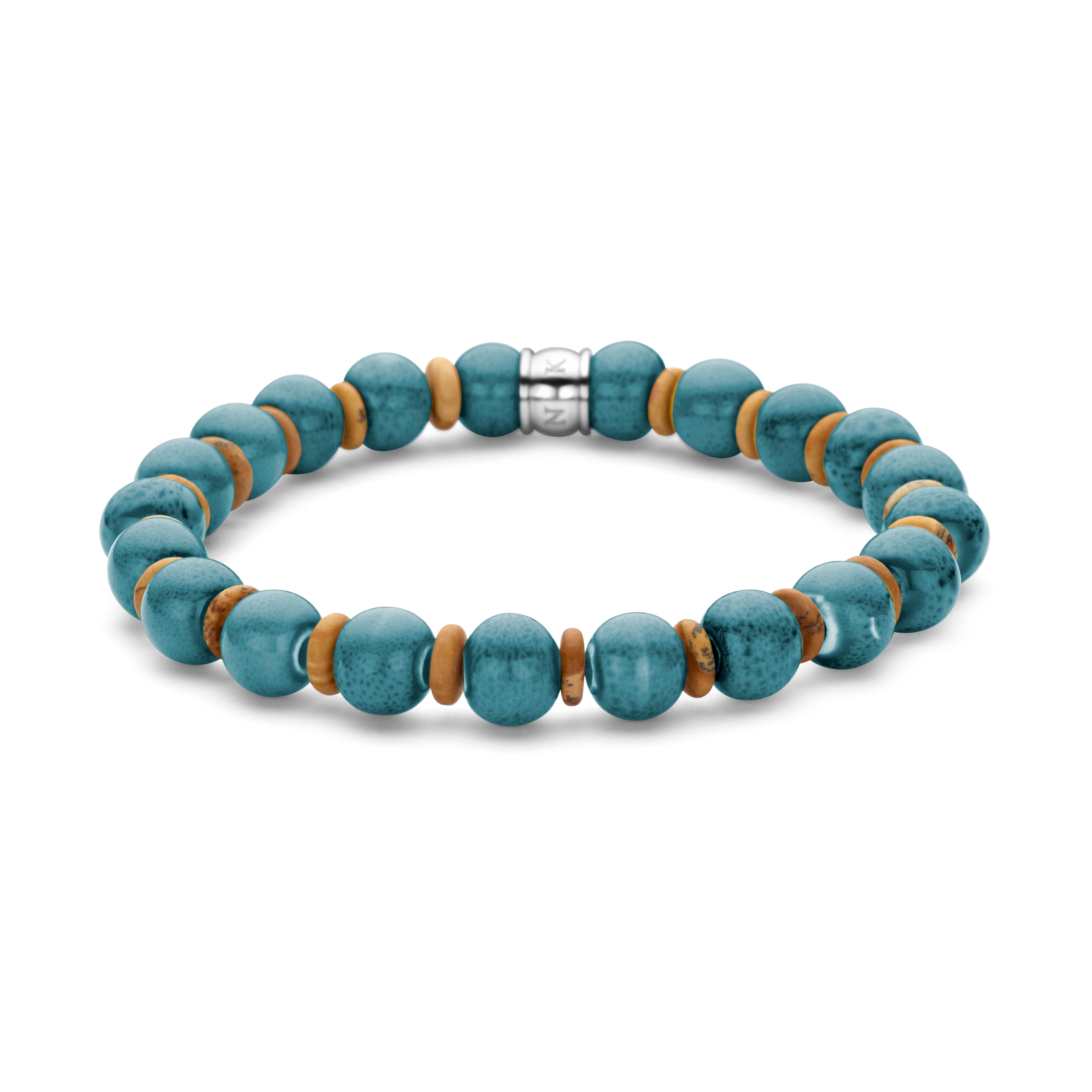 Frank 1967 Ceramic Bead bratara ceramica rosu