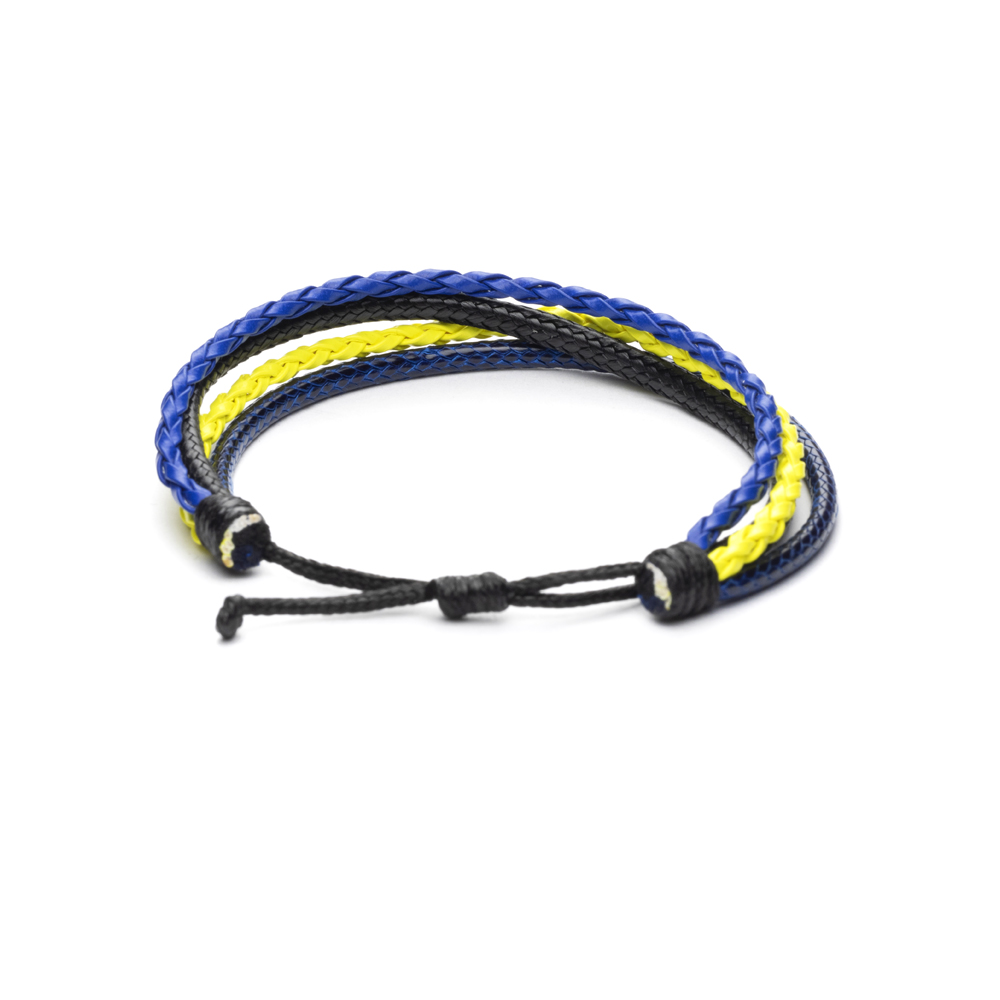 CrisFeather Jeans Choice brățară piele albastru
