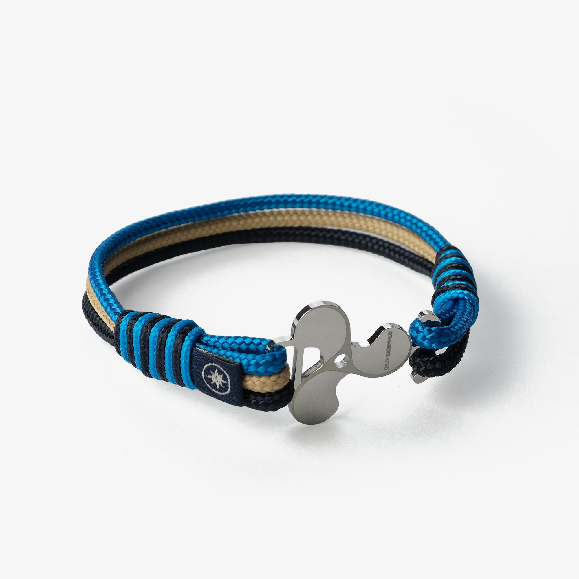 Bratara Old Skipper True North North Star bej-bleu