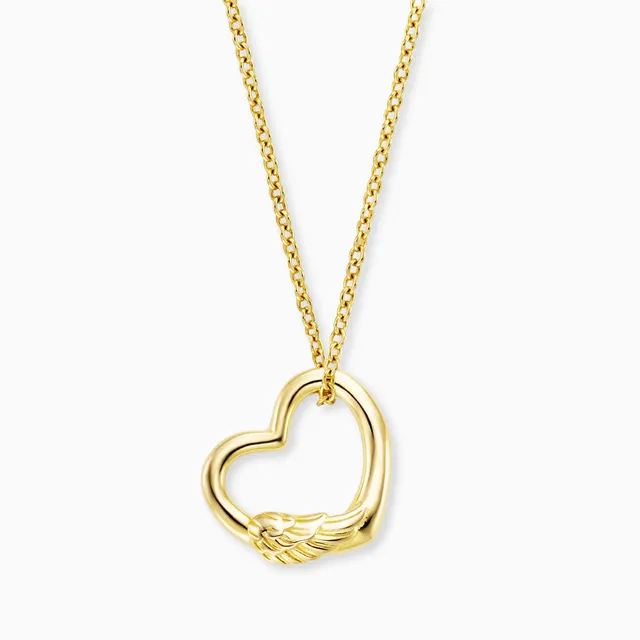 Engelsrufer With Love colier argint inima aurie