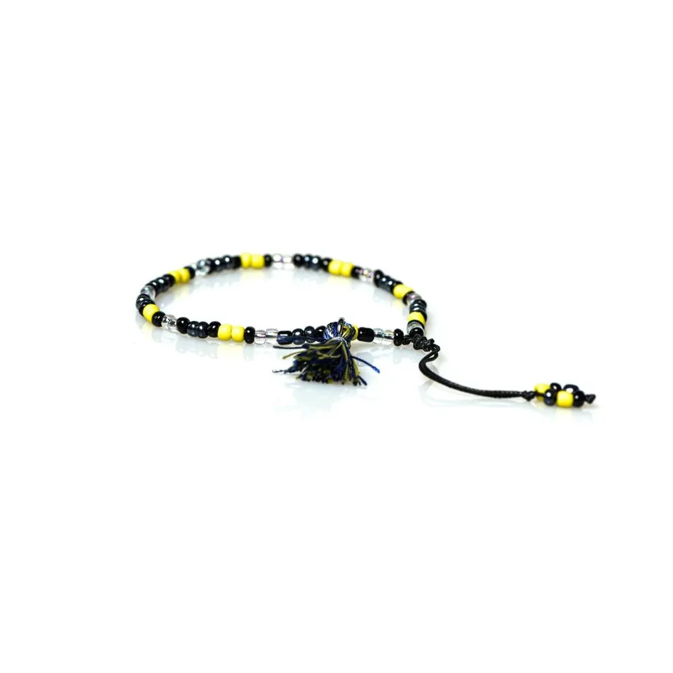 CrisFeather Ammy bratara glezna galben-negru-gri
