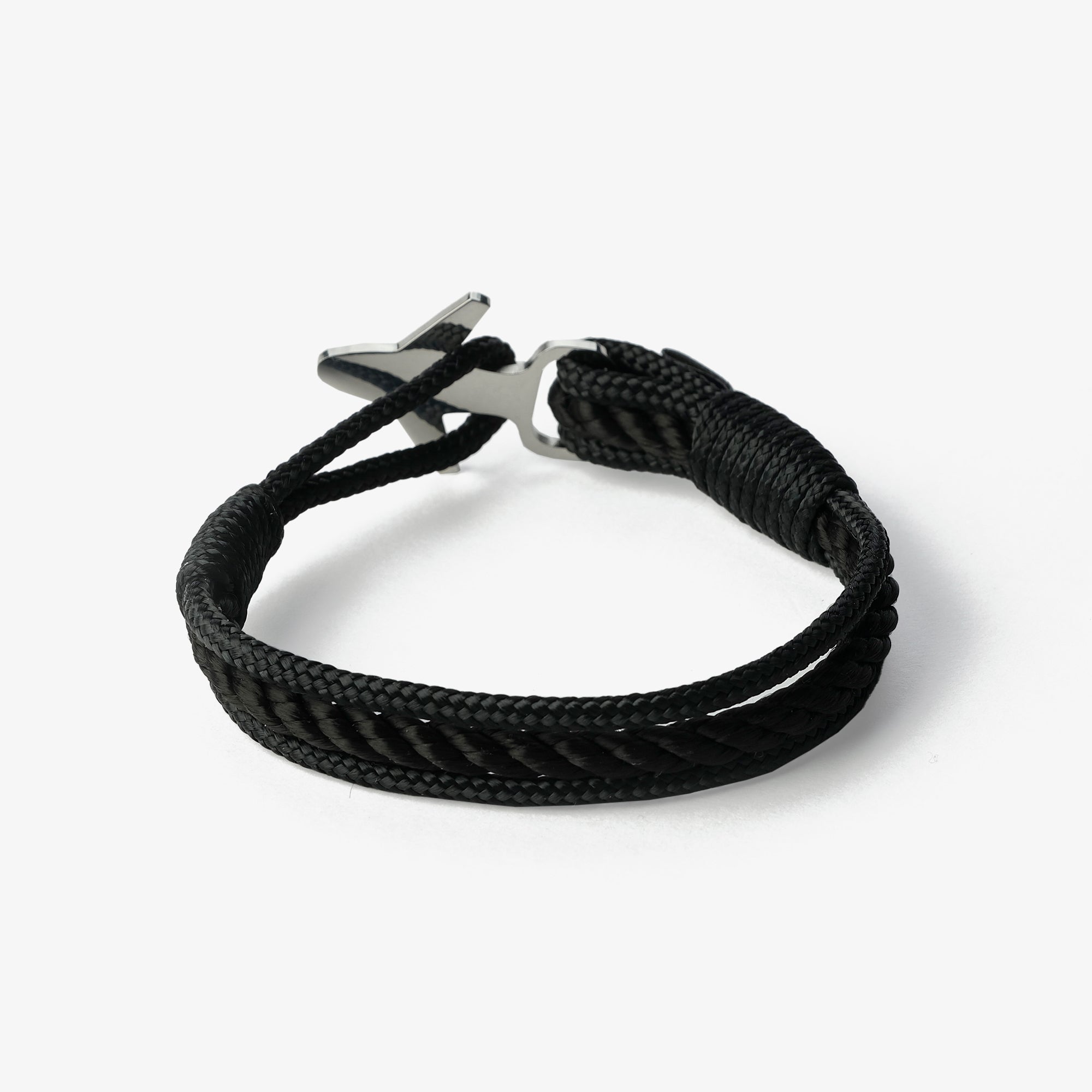 Old Skipper Midnight Onyx bratara snur avion negru