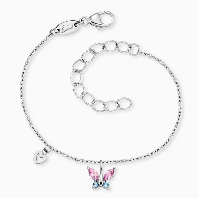 Herzengel bratara copii fluture otel zirconia reglabila