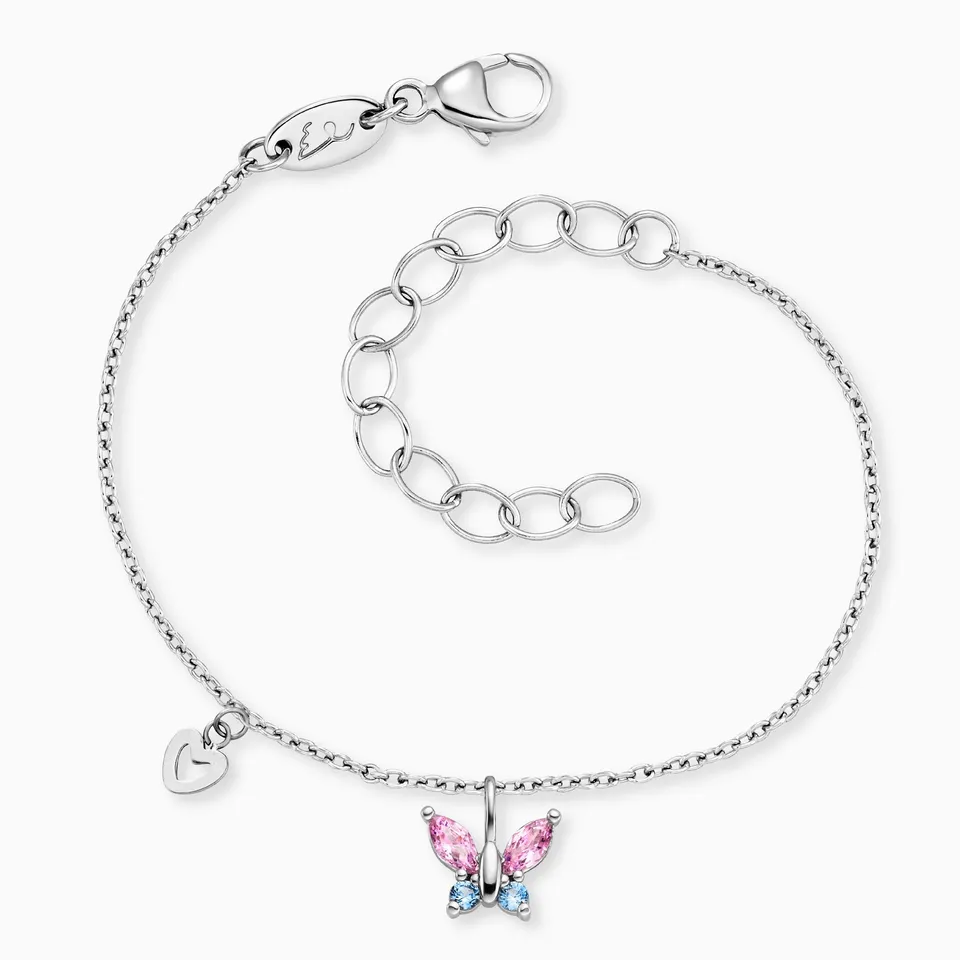 Herzengel bratara copii fluture otel zirconia reglabila