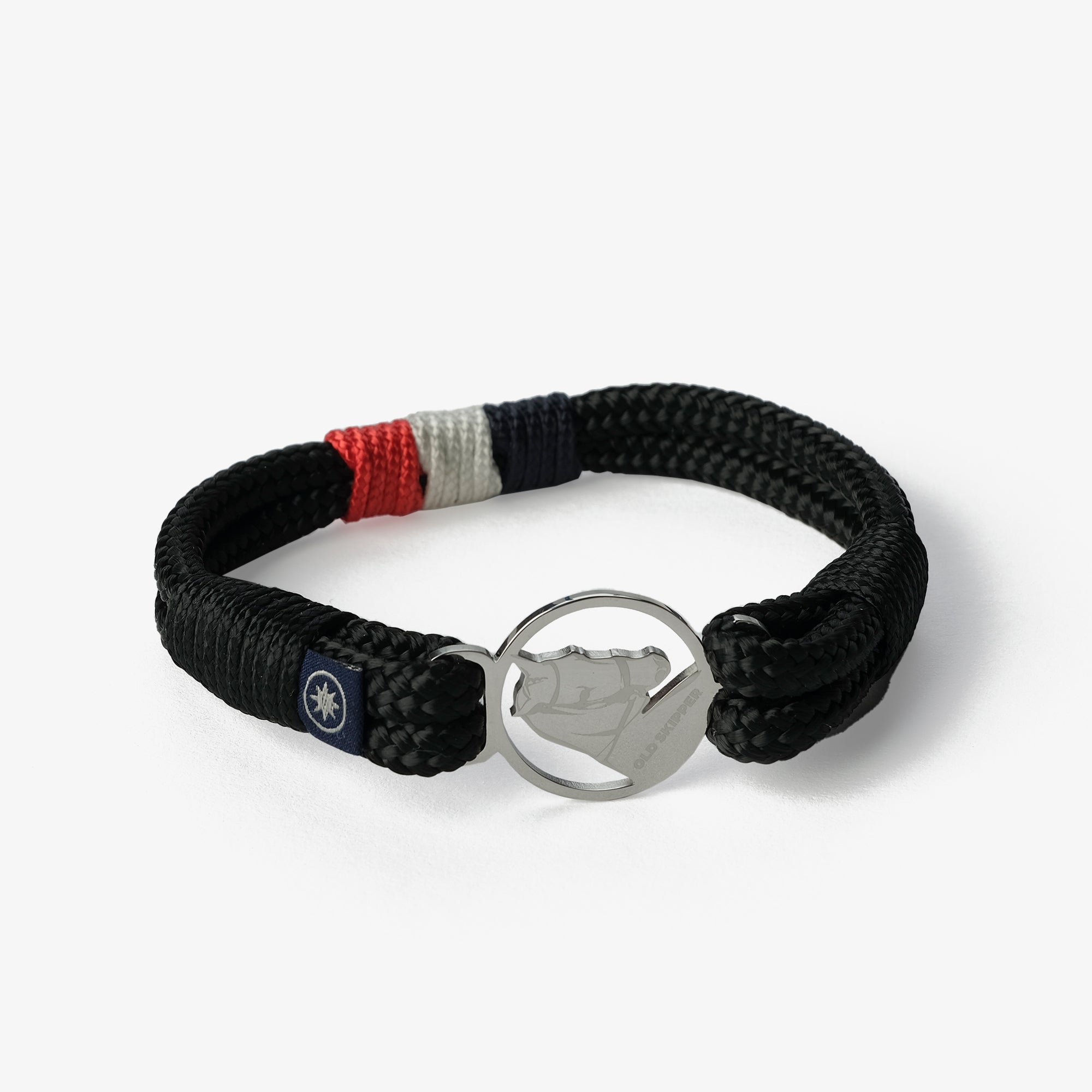Old Skipper Maritime Fusion bratara snur cal negru-bleumarin