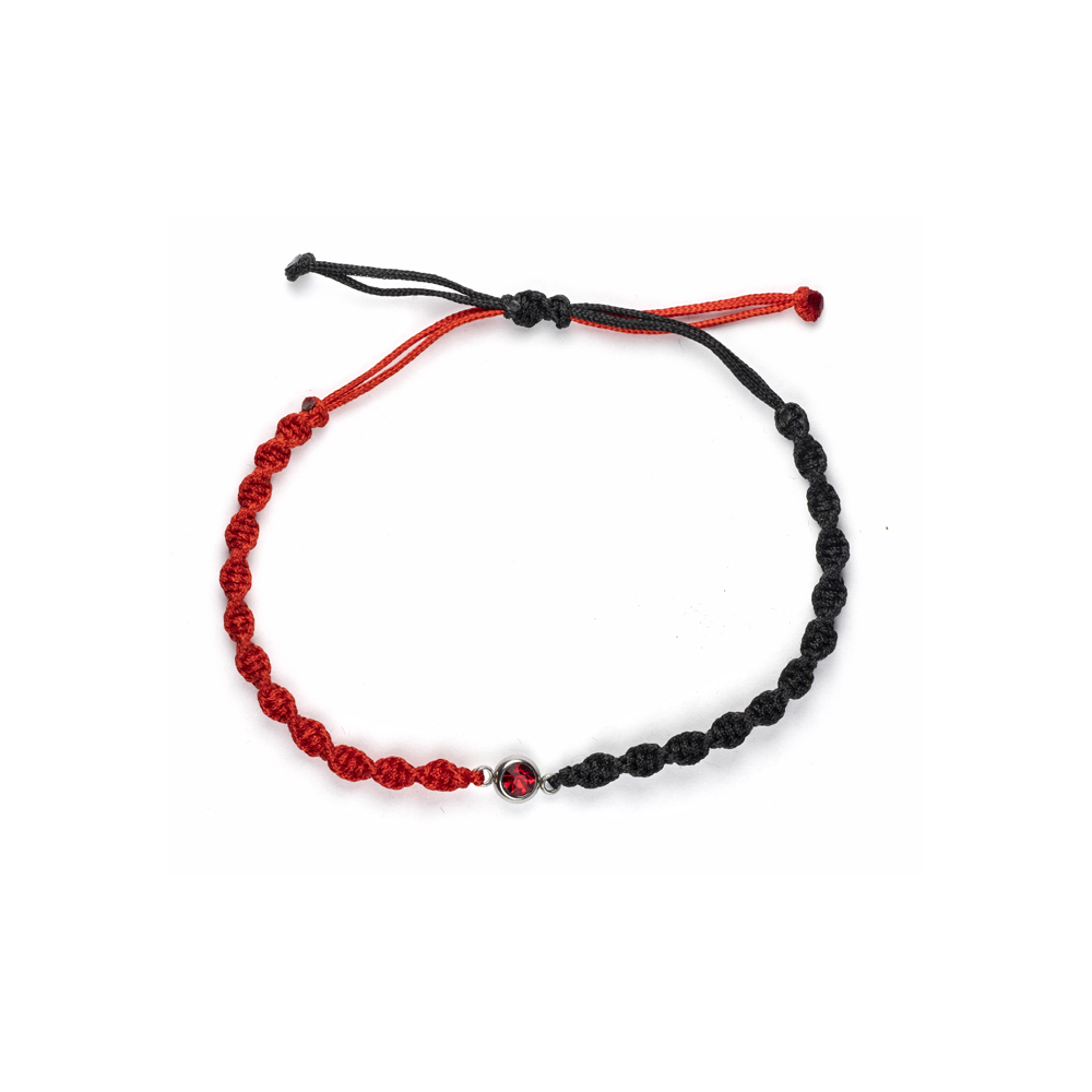CrisFeather Venus bratara cristal rosu negru